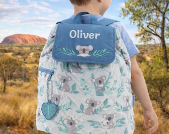 Zaino personalizzato Stephen Joseph Little Koalas, borsa per l'asilo nido, qualsiasi nome, ricamato, borsa per la scuola personalizzata