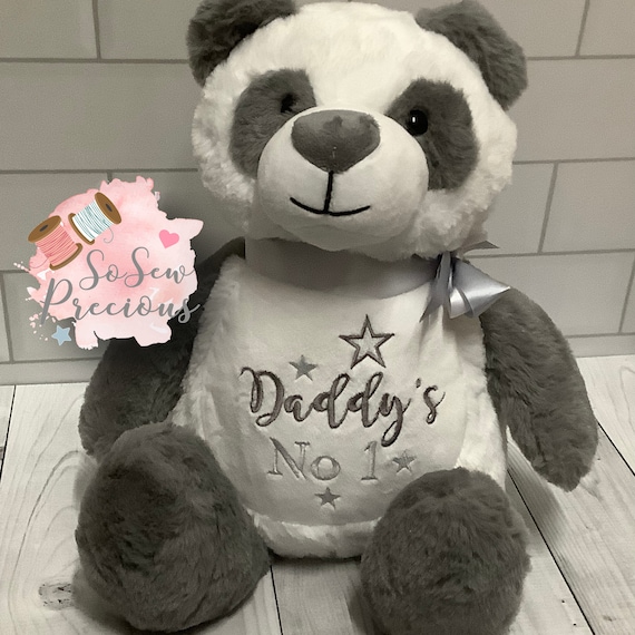 Personalised Panda Teddy Bear Birthday Gift Boy or Girl