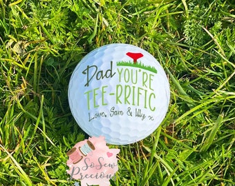 Papá personalizado eres una pelota de golf estupenda, regalo para el día del padre, papá, abuelo, personalizado