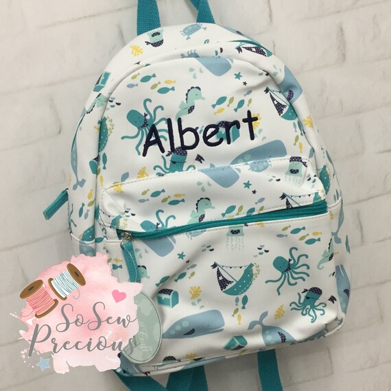 personalised daycare backpack