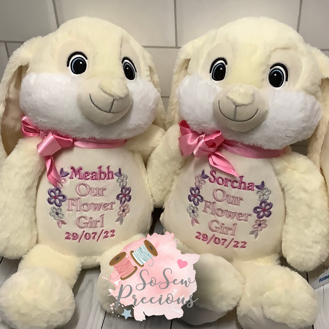 Personalised Charlotte Bunny Rabbit, Gift, New Baby Boy or Girl ...
