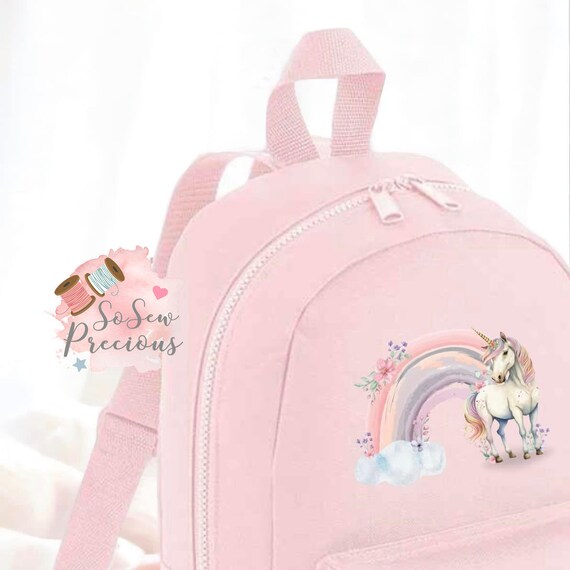Personalisierter Einhorn-Rucksack, Farbauswahl, personalisierte