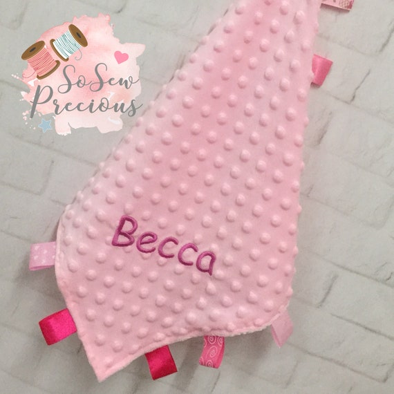 personalised tag blanket
