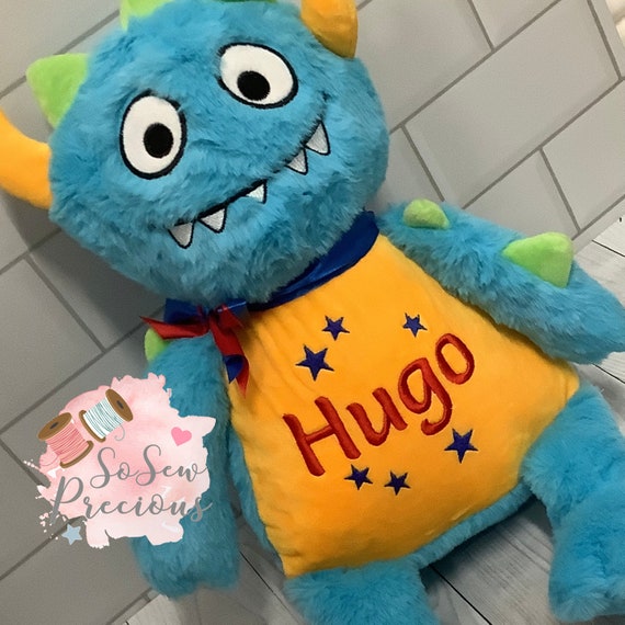Personalised Monster Teddy Bear Birthday Gift Boy or Girl