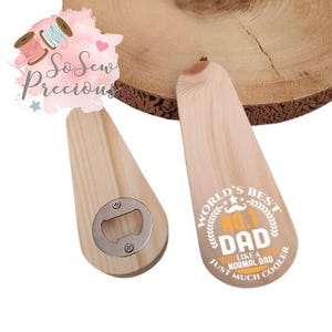 Ouvre-bouteille en bois personnalisé, cadeau pour la fête des pères, papa, grand-père, personnalisé