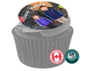 FREE SHIPPING**Edible Image Cupcake & Cookie Toppers made to order!!