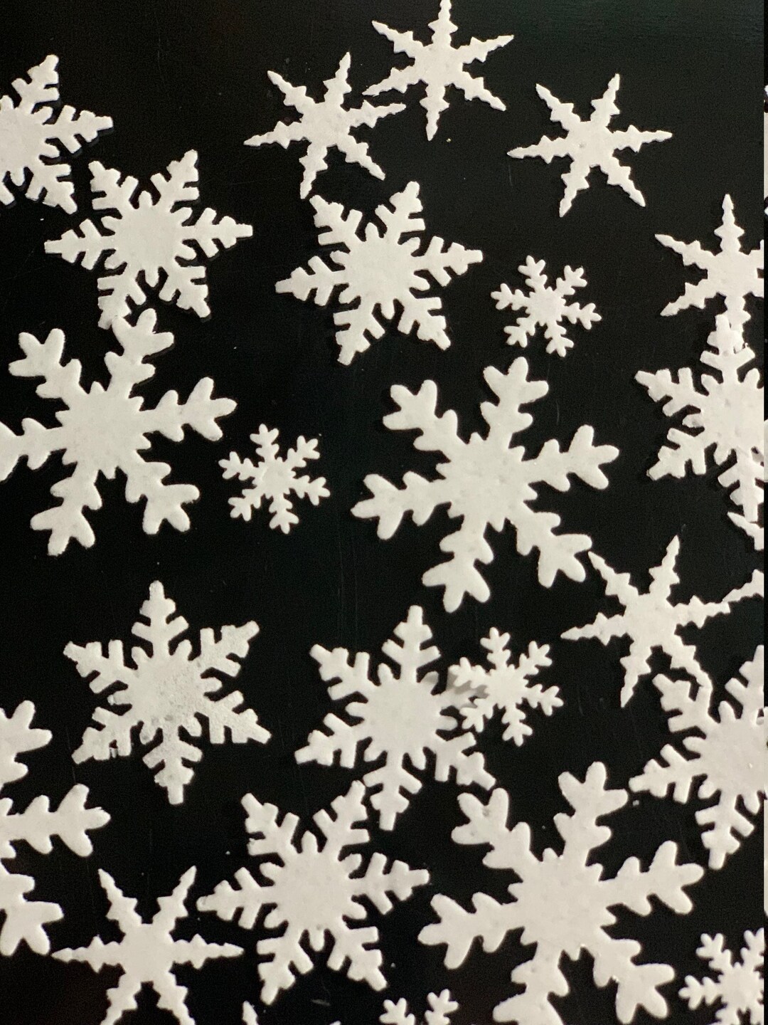 FREE Shippingedible Wafer Snowflakes Minimum 50 Pieces Etsy