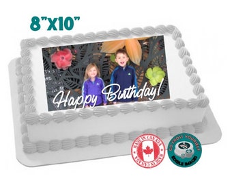 FREE SHIPPING****  Edible image cake topper - made fresh on order from top quality edible sheets