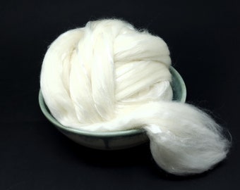 Merino Wool and Tencel Combed Top Roving Fibre for Spinning or Felting