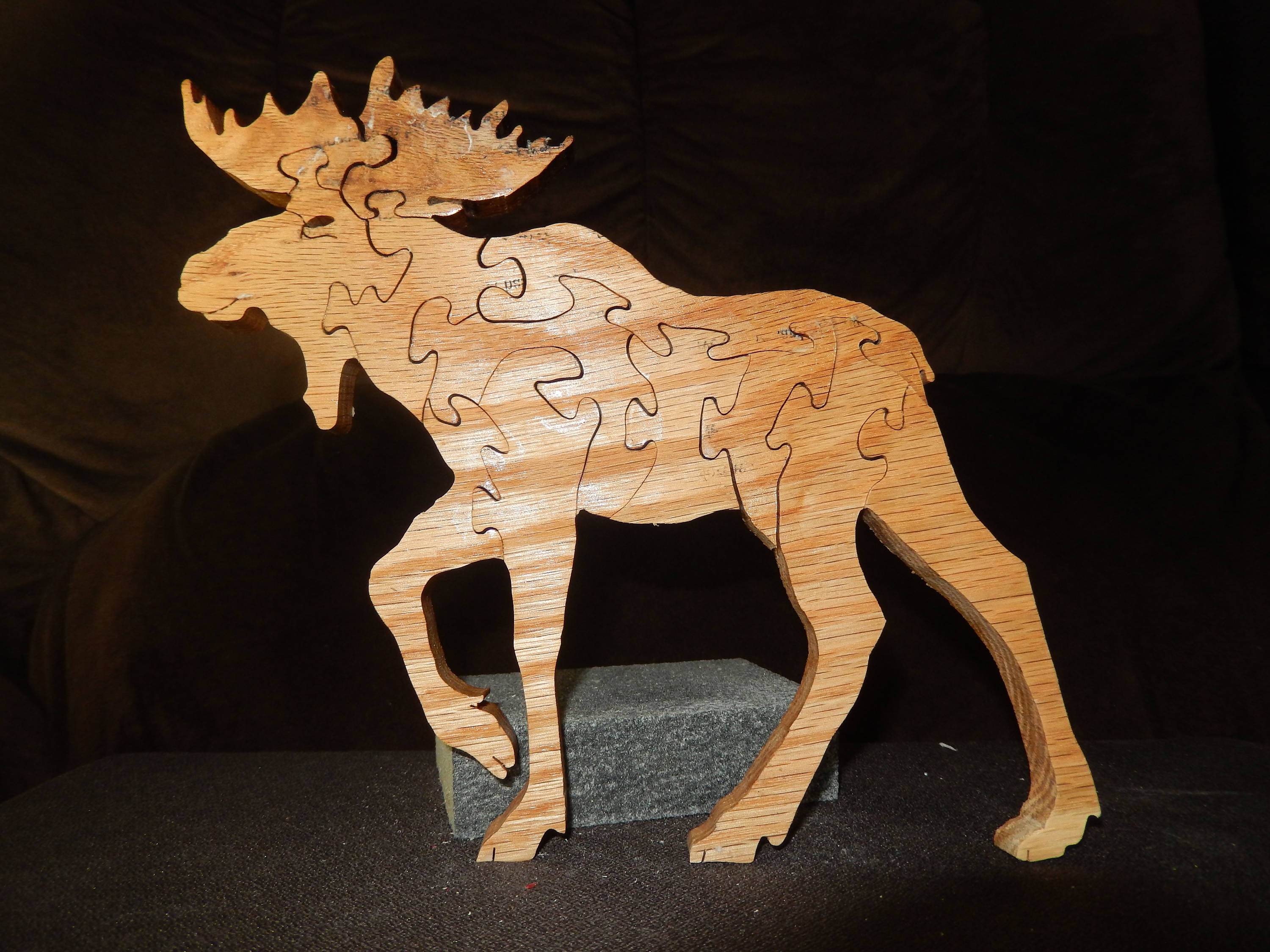Freestanding Moose Puzzle Etsy