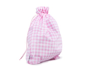 lingerie travel bag lingerie pink Checkered  gift, Travel Gift, Travel Accessories, Travel Bag, Weekender, Gifts For Travelers, eco-friendly