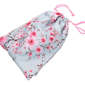 Nasstasche Stoffwindeln, Sporttasche, Japanische Blumentasche, Nasstrockentasche, Turnbeutel, Kosmetiktasche, wasserfeste Pooltasche, Apfelblüten, Pool