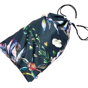 Waterresistant pool bag, peony flowers, Wet Bag Cloth diapers, Sports Bag, Wet Dry Bag, Gym Bag, Cosmetic Bag, flowers bag, Pool Peony Bag zdjęcie 1