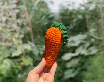 Carotte au crochet faite main : jeu de simulation de nourriture, jouet sensoriel (testé UKCA)