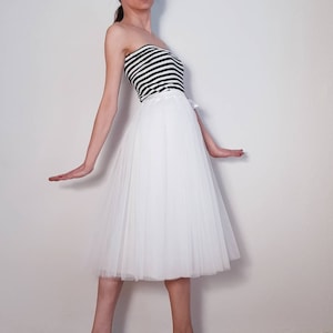 Tulle Skirt / Petticoat Light Version White 70 cm Skirt Length
