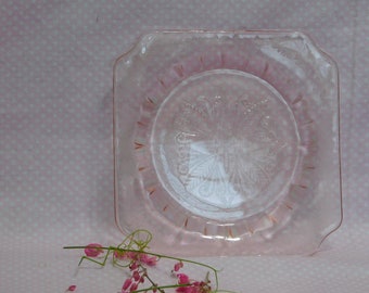 Pink Adam bread and Butter Plate