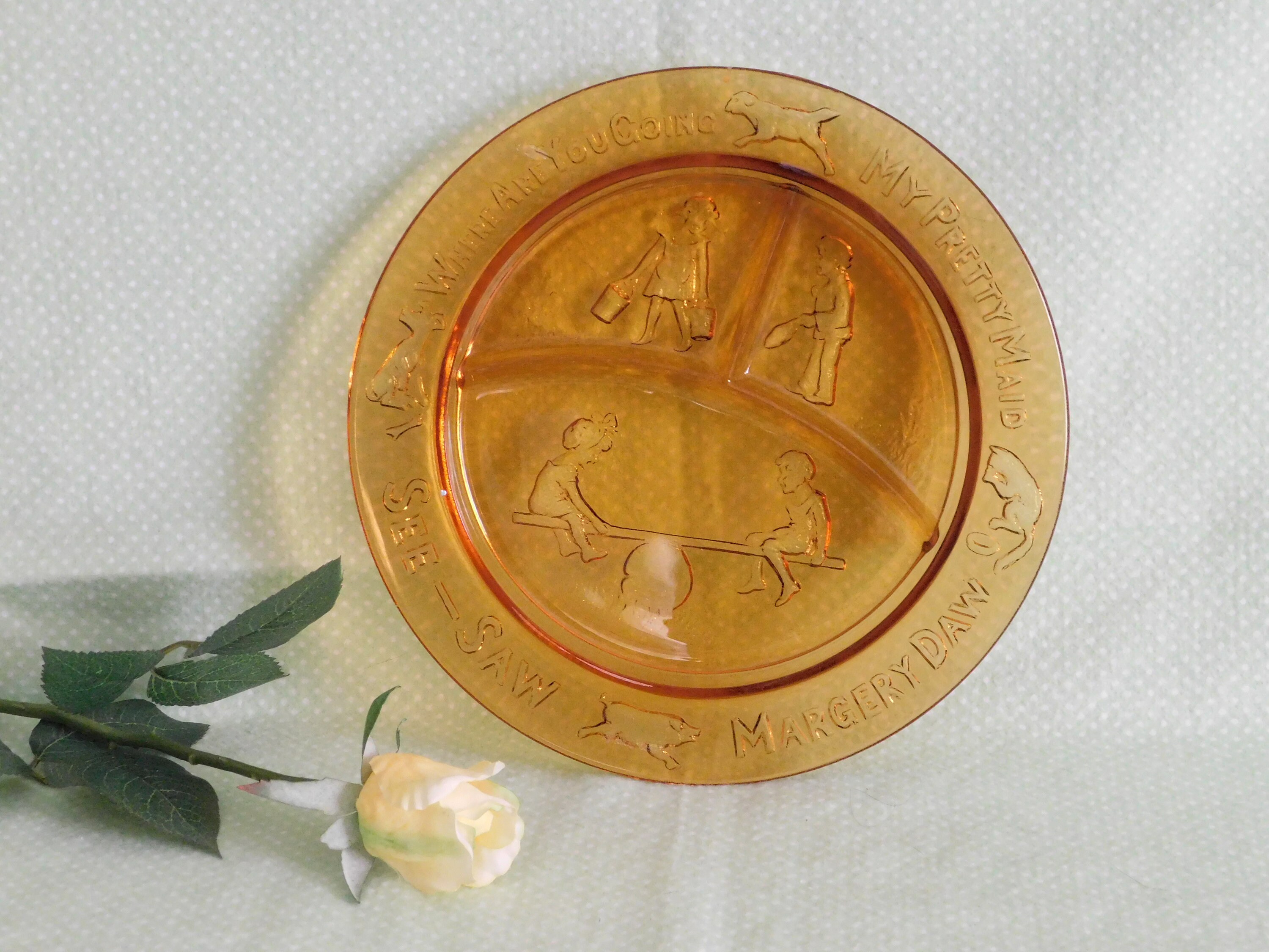 Amber Child's Plate