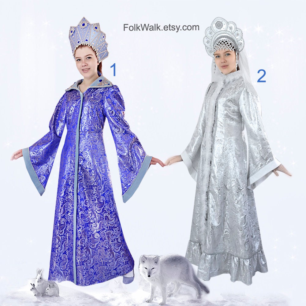 Costume Snow Maiden Snegurochka Snow Maiden Costume Winter | Etsy