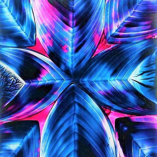 Blue and pink abstract art, vibrant blue pink, blue and pink contemporary art, mysterious vibrant art, strange images, imaginary art