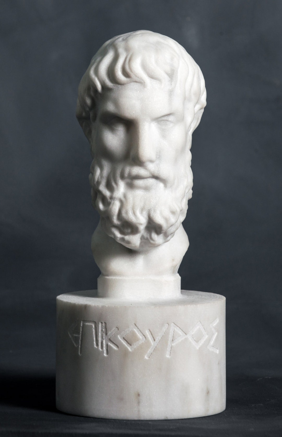 MARBLE Bust Of Philosopher Epicurus Carved Greek Marble Statue Artist marble-bust-of-philosopher-epicurus-carved-greek-marble-statue-artist
