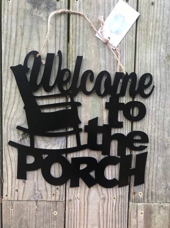 Front Porch Sign Spring Front Door Decor Porch Welcome Etsy