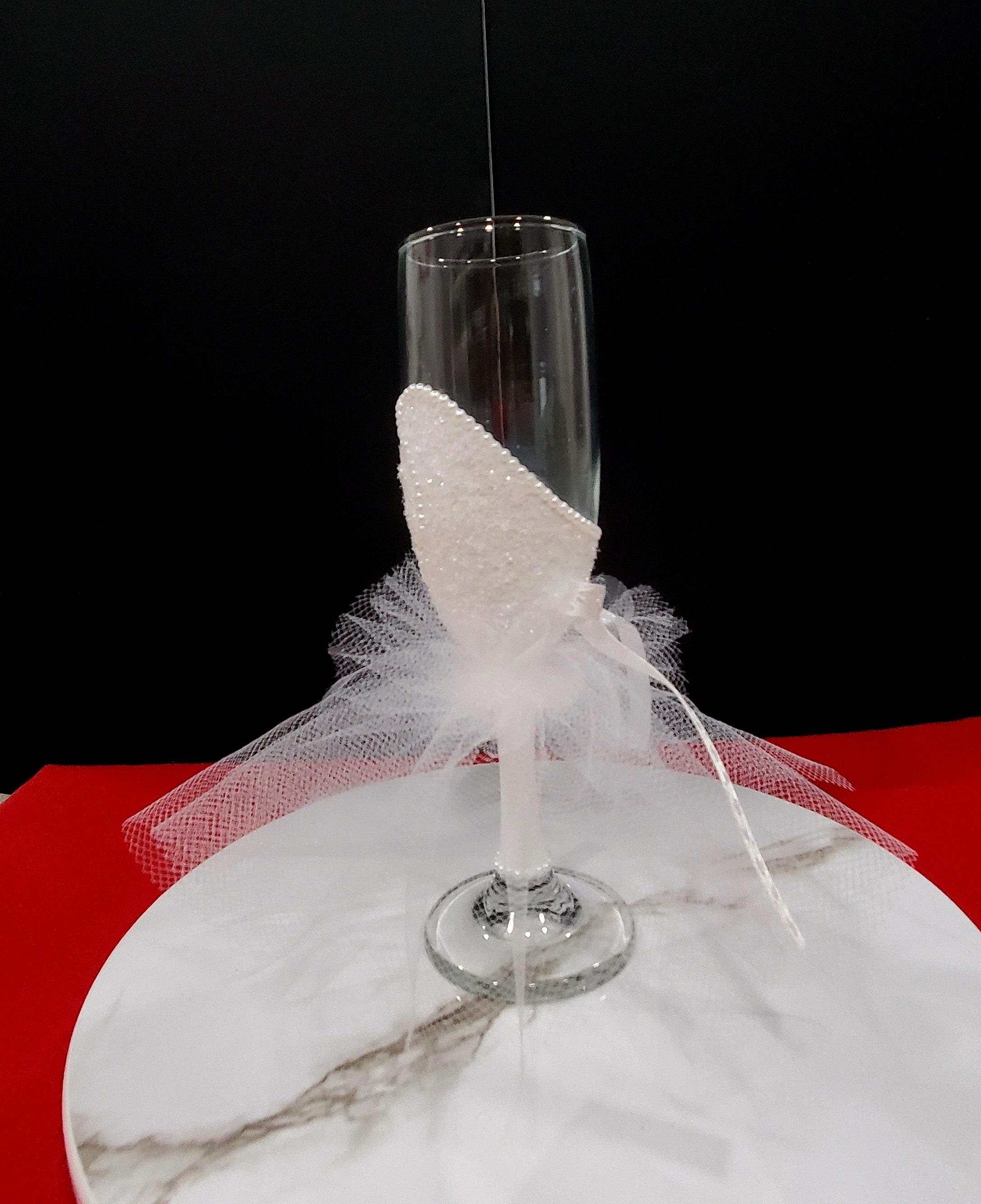 wedding dress champagne flute Amazon.com | Abbie Home Wedding Champagne Toasting Flute
