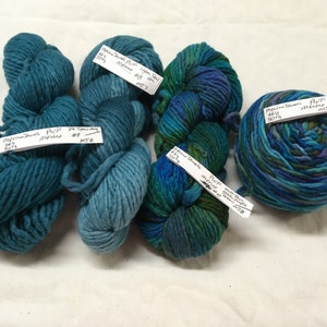 Luxuriöses handgefärbtes Merinogarn, mehrere Stränge, Pagewood Farms Merino Jewels