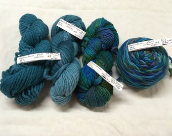 Luxe handgeverfd merinogaren, meerdere strengen, Pagewood Farms Merino Jewels