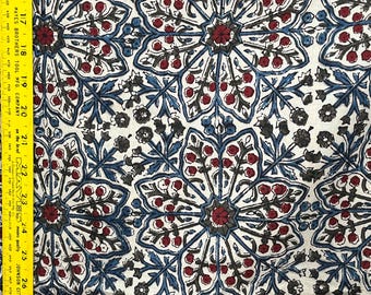 5 yards block printed cotton from India