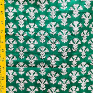 5 yards block print cotton from India