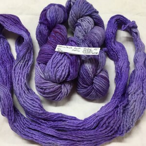 Luxury hand dyed merino yarn, multiple skeins, Pagewood Farm Merino Jewels Lavender varied 10