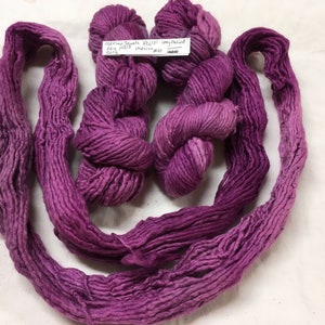 Luxury hand dyed merino yarn, multiple skeins, Pagewood Farm Merino Jewels Orchid PurplePink 13