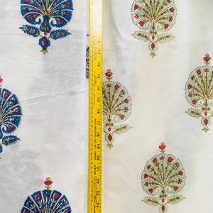 5 yards Ottoman Turkish printed cotton fabric, 2 colorways