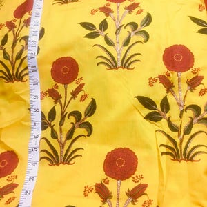 5 yards hand block printed cotton from India