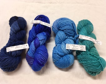 Luxury hand dyed merino yarn, multiple skeins, Pagewood Farm Merino Jewels