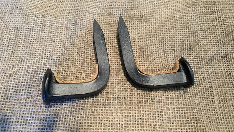 GUN HOOKS Railroad Spike Gun RACK Hook Rack Hanger Rack Wall Decor western rustic hook Gun Rack Sale image 5