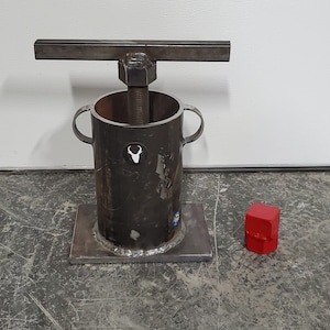 ROCK CRUSHER (extra large size) FRIT Maker Glass Breaker Ore Crusher Gold Panning Mining Pulverizer Mine prospecting Stone Rock hound