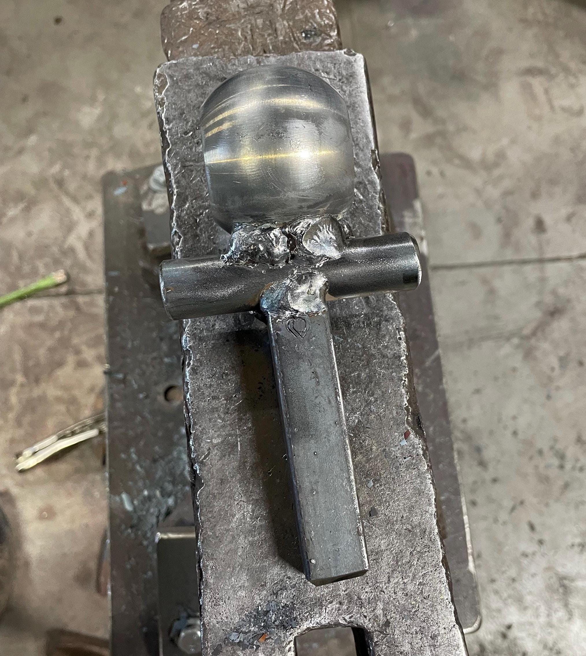 Blacksmith Rounding Hardy Forming Anvil Tool Ball Turning Bending Forge ...