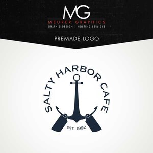 Premade Nautical Cafe Logo