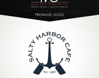 Premade Nautical Cafe Logo