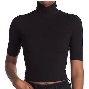 Turtleneck Crop Top Etsy Singapore
