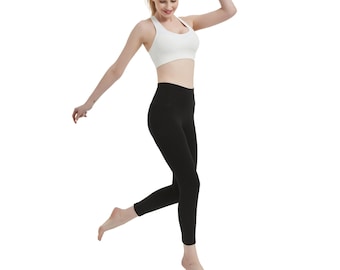 Women high waist leggings full length spandex tight yoga leggings knit leggings slim pants