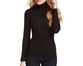 Turtleneck Women/Turtleneck Blouse/Turtleneck Knit Top/Long Sleeves Turtleneck Top/Turtleneck Shirt/Turtleneck Sweater/Turtleneck Tee