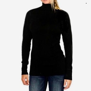 Turtleneck Top Women Cotton Turtleneck Sweater  Long Sleeves Sweatshirt Top Pullover Sweater Tunic Knit Top Blouses