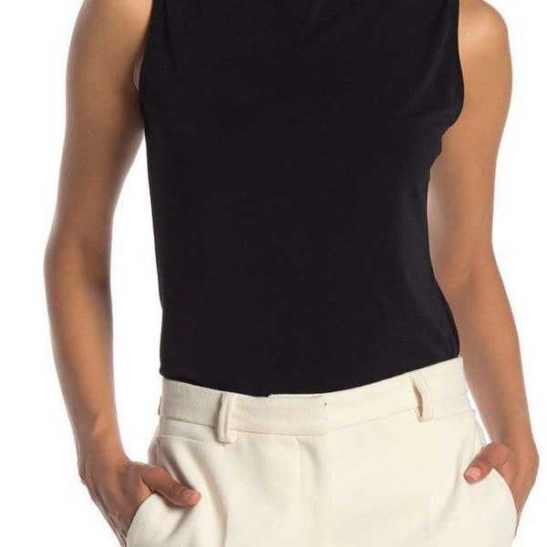 Women Sleeveless Mock Neck Top Sleeveless Knit Top Tank Top Sleeveless Sweater Shirt Tee Blouses Office Top