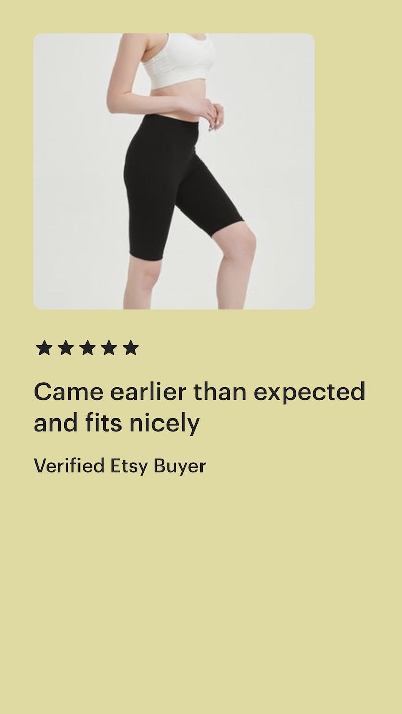 May include: A woman wearing black biker shorts and a white sports bra.