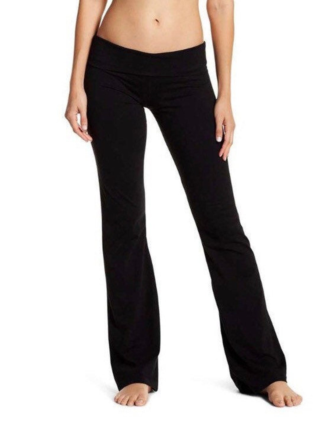 Low Rise Yoga Pants Bootcut Pants Flare Bottom Exercise Pants Casual Pants  With 34 Long Inseam 