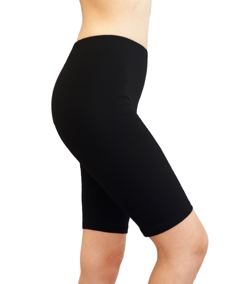 Women knee length gym bike shorts Etsy
