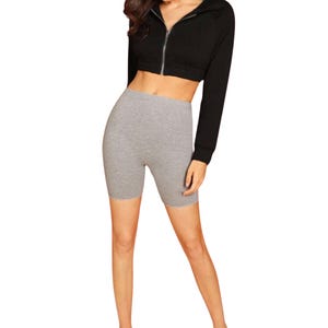 Cotton Spandex Bike Shorts: Stretchy Yoga Lounge Running Shorts