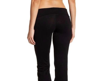 Low rise yoga pants bootcut pants flare bottom exercise pants casual pants  with 34” long inseam
